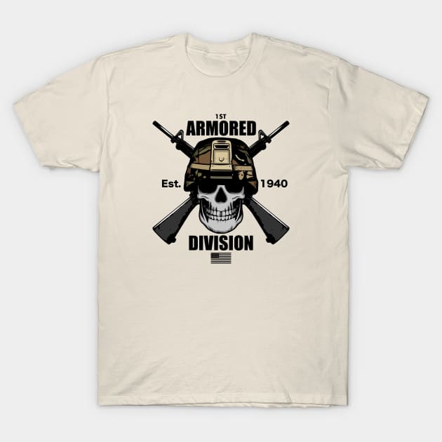 1st Armored Division T-Shirt by TCP